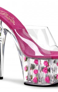 Pleaser - ADORE-701FL Pointed Stilettos with Roses