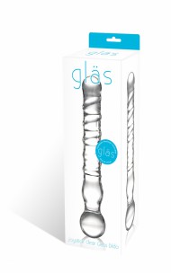 Glas - Joystick Dildo i klart glas