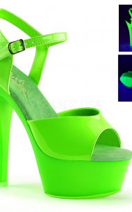 Pleaser - KISS-209UV neon sandaler