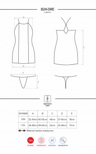 Obsessive - 824-DRE-1 Dress & Thong