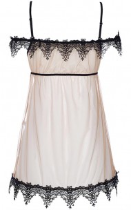 Axami - V-8919 Chemise With Lace